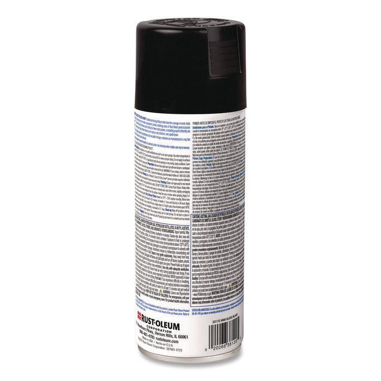 Painter's Touch 2X Ultra Cover Spray Paint, High Gloss Black, 12 oz Aerosol Can