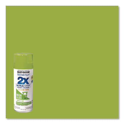 Painter's Touch 2X Ultra Cover Spray Paint, High Gloss Tropical Leaf, 12 oz Aerosol Can