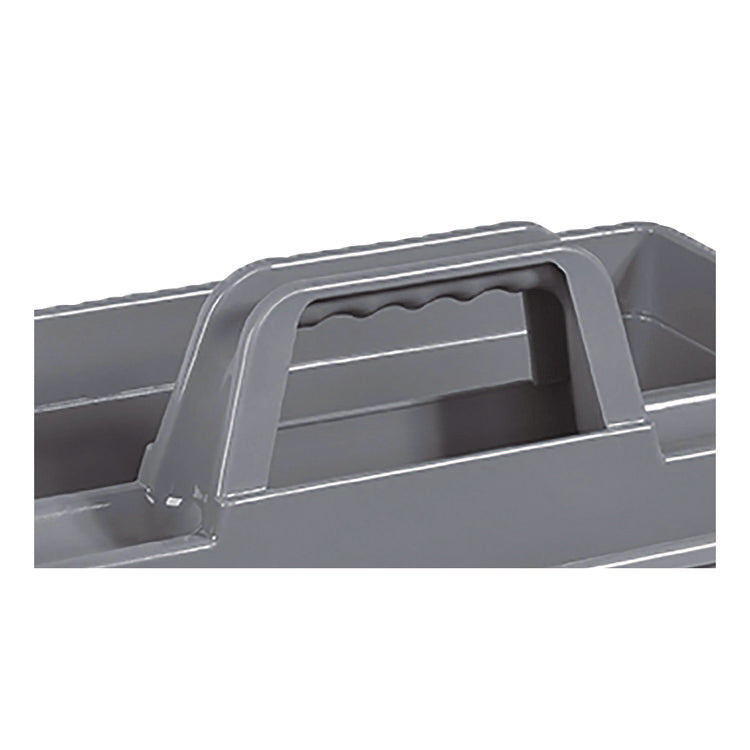 MaxiRough Maid Caddies, Two Compartments, 12 x 7, Gray