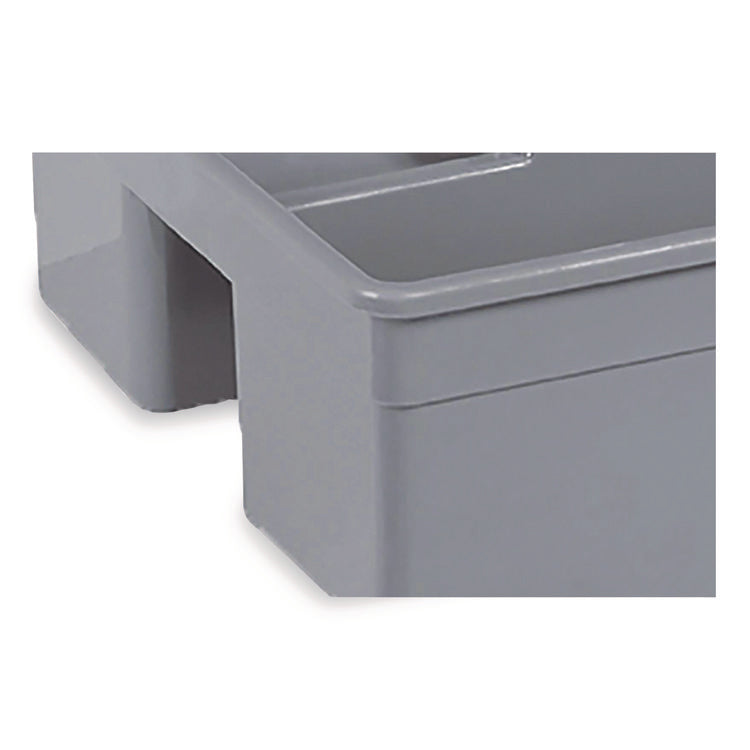 MaxiRough Maid Caddies, Two Compartments, 12 x 7, Gray