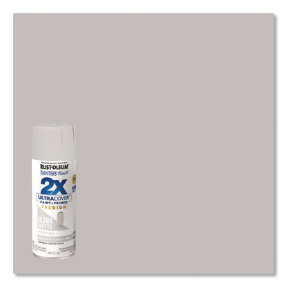 Painter's Touch 2X Ultra Cover Spray Paint, Ultra Matte Gray, 12 oz Aerosol Can