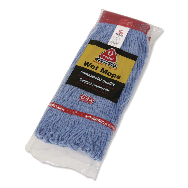 MaxiClean Loop-End Mop, Cotton/Synthetic, 20 oz, Blue