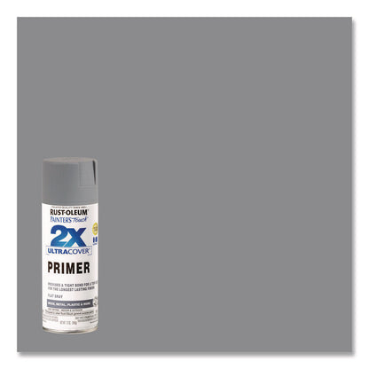 Painter's Touch 2X Ultra Cover Spray Paint, Flat Gray, 12 oz Aerosol Can