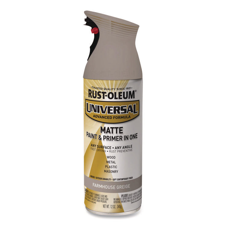 Universal Premium Spray Paint, Matte Greige, 12 oz Aerosol Can