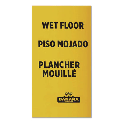 Banana Safety Sign, 13 x 12 x 24, Yellow/Black