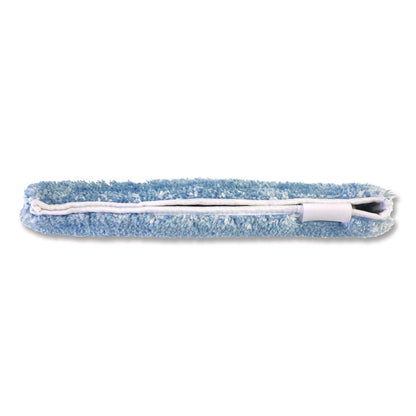 MaxiPlus Combo Window Washer and Squeegee Microfiber Replacement Sleeve, 15.5" Wide, Blue