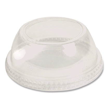 PET Lids, Fits 5 oz and 8 oz Sundae Cup, 100/Sleeve, 10/Sleeves/Carton
