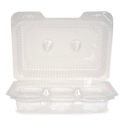 Bakery Containers, Muffin/Cupcake, 7.25 x 9.88 x 3.13, Clear, 250/Carton