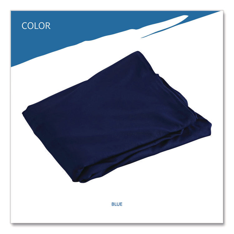 iGear Fabric Table Cover, Polyester/Spandex, 30 "x 72", Blue