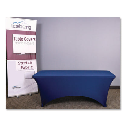 iGear Fabric Table Cover, Polyester/Spandex, 30 "x 72", Blue