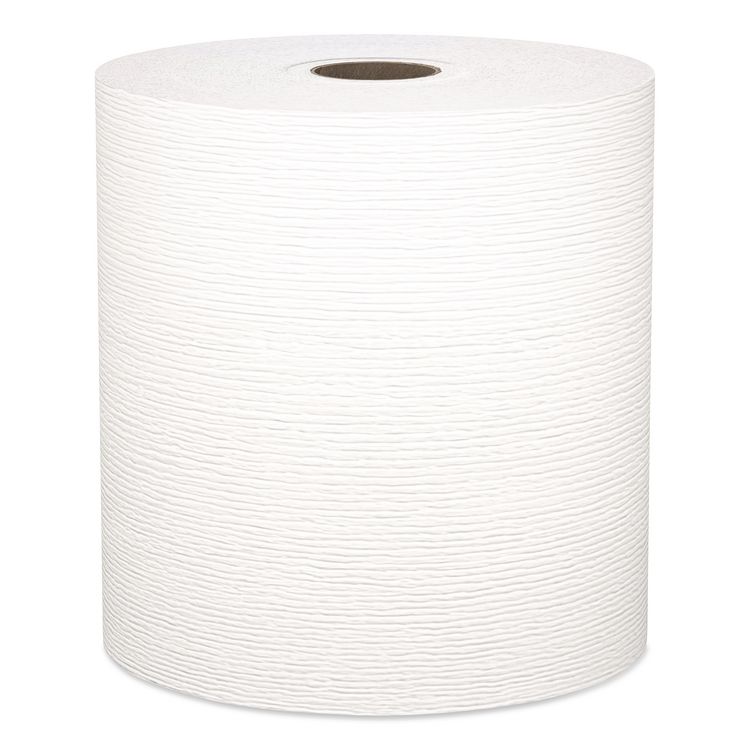 Universal Hard Roll Paper Towels with Premium Absorbency Pockets, 1-Ply, 8" x 425 ft, 1.5" Core, White, 12 Rolls/Carton