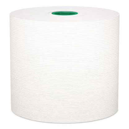 Hard Roll Paper Towels with Premium Absorbency Pockets with Colored Core, Green Core, 1-Ply, 7.5" x 700 ft, White, 6 Rolls/CT