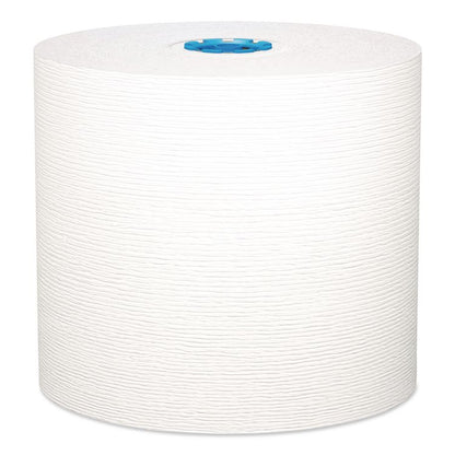Hard Roll Paper Towels with Premium Absorbency Pockets with Colored Core, Blue Core, 1-Ply, 7.5" x 700 ft, White, 6 Rolls/CT