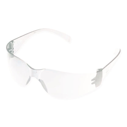 Virtua Wraparound Protective Eyewear, Frameless, Clear Single Lens, 100/Carton