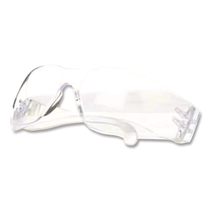 Virtua Wraparound Protective Eyewear, Frameless, Clear Single Lens, 100/Carton