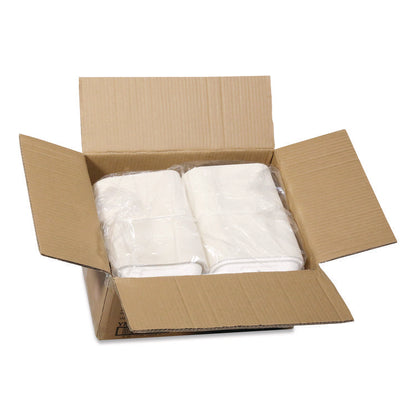 EarthChoice Bagasse Hinged Lid Container, 7.8 x 7.8 x 2.8, White, 150/Carton