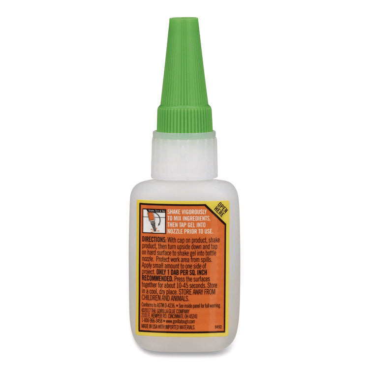 Super Glue Gel, 0.53 oz, Dries Clear