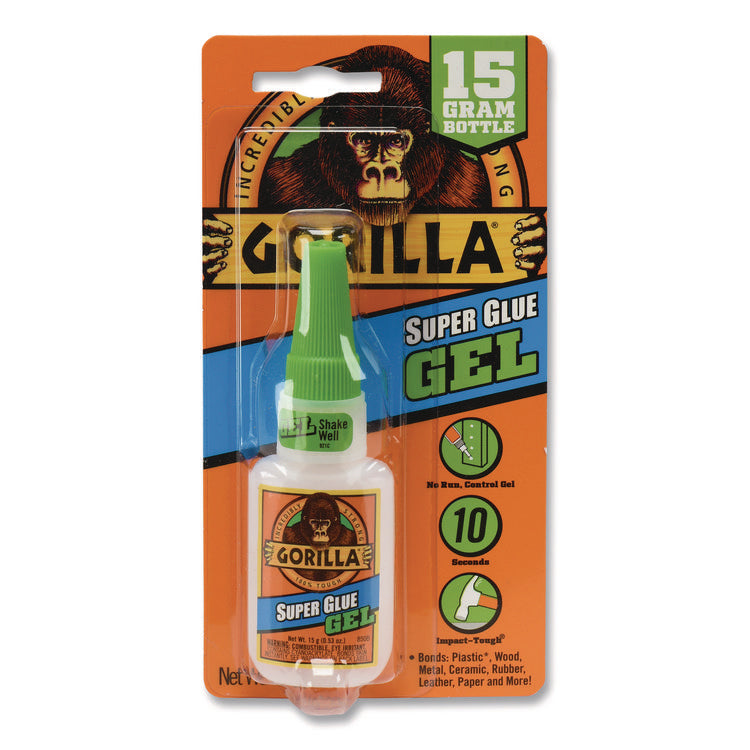 Super Glue Gel, 0.53 oz, Dries Clear