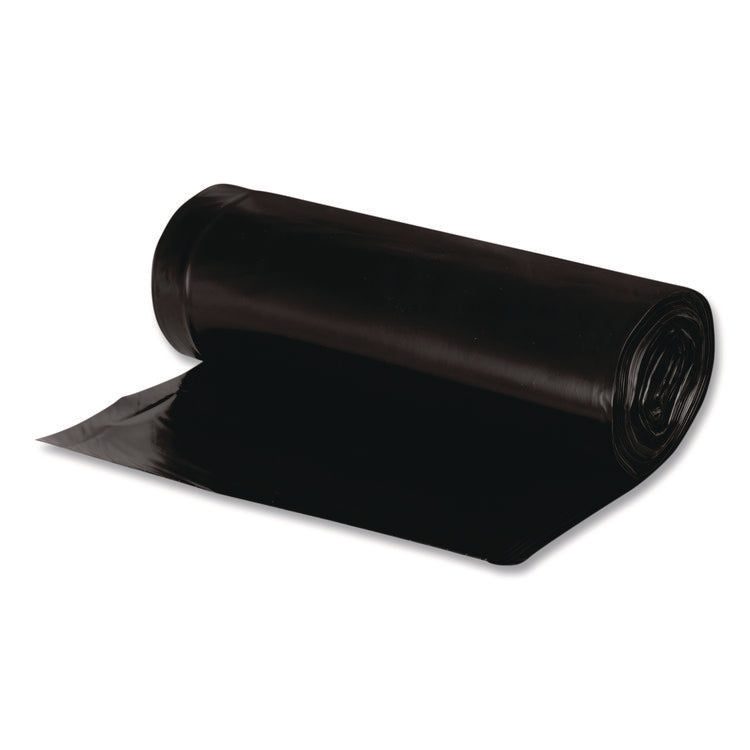 Linear Low Density Large Trash and Yard Bags, Open-Face, 33 gal, 0.9 mil, 32.5" x 40", Black, 80/Carton
