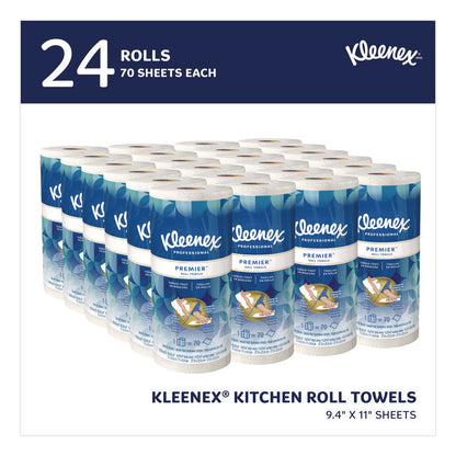 Premiere Kitchen Roll Towels, 1-Ply, 11 x 9.4, White, 70/Roll, 24 Rolls/Carton
