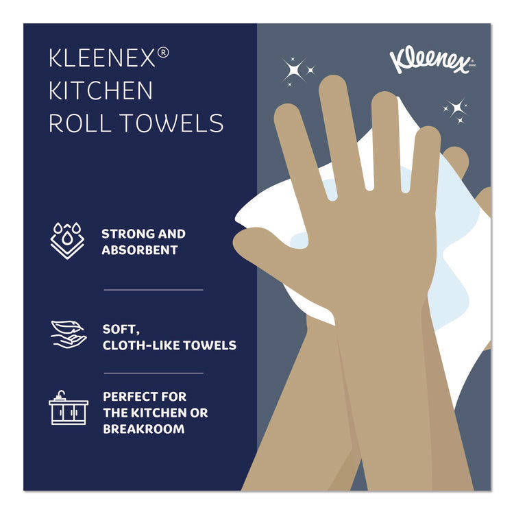 Premiere Kitchen Roll Towels, 1-Ply, 11 x 9.4, White, 70/Roll, 24 Rolls/Carton