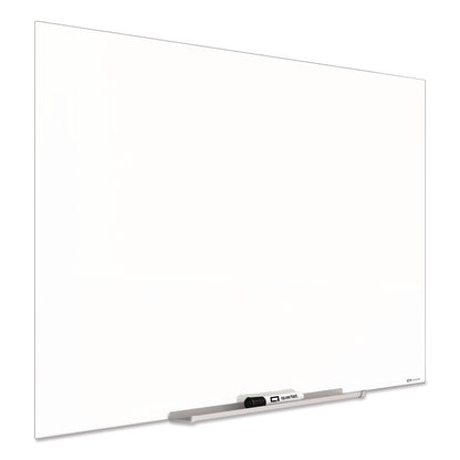 InvisaMount Magnetic Glass Marker Board, 50" x 28", White Surface