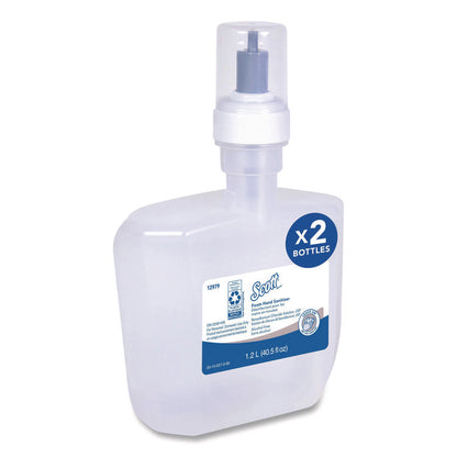 Essential Alcohol-Free Foam Hand Sanitizer, 1,200 mL Cassette, Unscented, 2/Carton