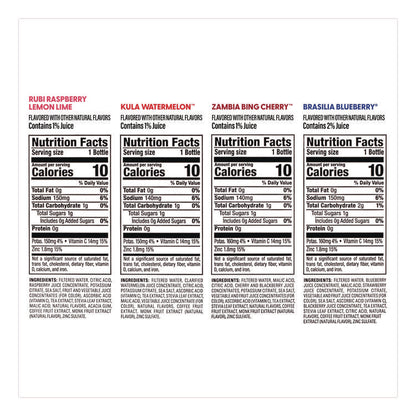 Antioxidant Infused Beverage, Variety Pack, 18 oz Bottle, 15/Carton