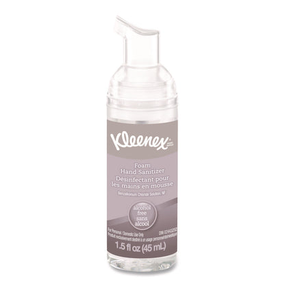 Alcohol-Free Foam Hand Sanitizer, 1.5 oz Pump Bottle, Unscented, 24/Carton