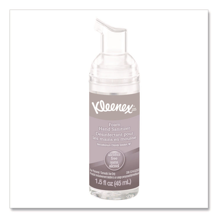 Alcohol-Free Foam Hand Sanitizer, 1.5 oz Pump Bottle, Unscented