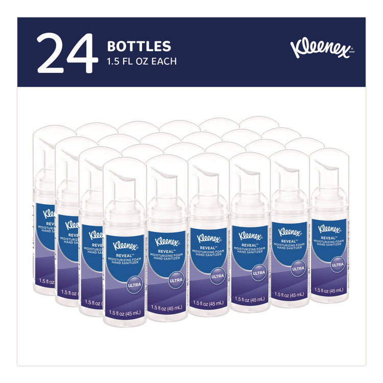 Ultra Moisturizing Foam Hand Sanitizer, 1.5 oz Pump Bottle, Unscented, 24/Carton