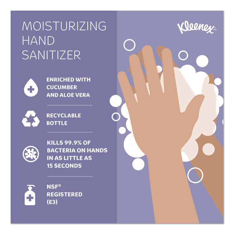 Ultra Moisturizing Foam Hand Sanitizer, 1.5 oz Pump Bottle, Unscented, 24/Carton