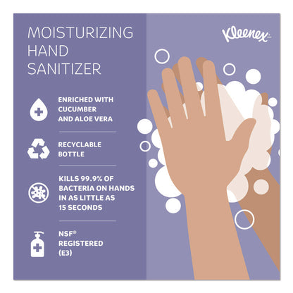 Ultra Moisturizing Foam Hand Sanitizer, 1.5 oz Pump Bottle, Unscented, 24/Carton