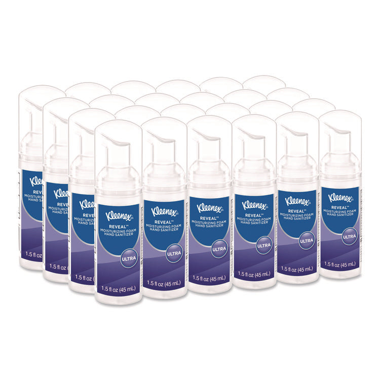 Ultra Moisturizing Foam Hand Sanitizer, 1.5 oz Pump Bottle, Unscented, 24/Carton