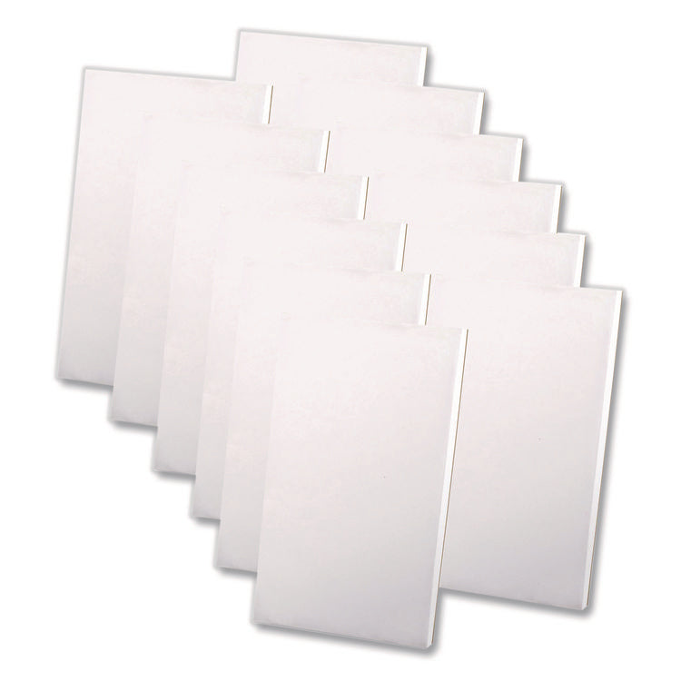 Scratch Pads, Unruled, (100) White 3 x 5 Sheets, 12/Pack