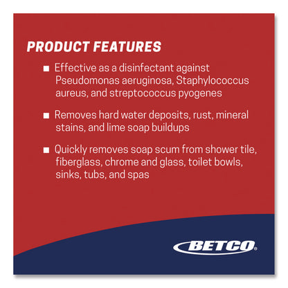 Sure Bet II Foaming FastDraw Disinfectant, Citrus Scent, 67.6 oz Bottle, 4/Carton