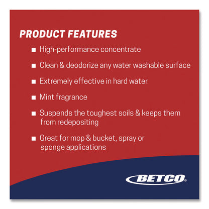 Top Flite FastDraw All-Purpose Cleaner, Mint Scent, 67.6 oz Bottle, 4/Carton