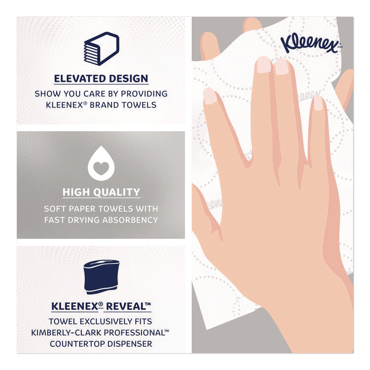 Reveal Multi-Fold Towels, 2-Ply, 8 x 9.4, White, 16/Carton