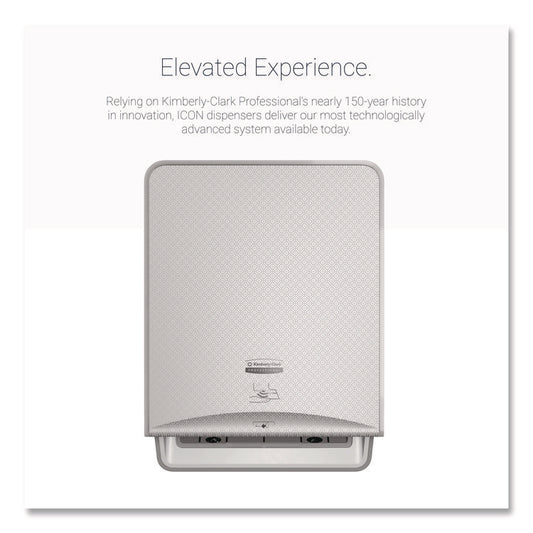 ICON Automatic Roll Towel Dispenser, 20.12 x 16.37 x 13.5, Silver Mosaic