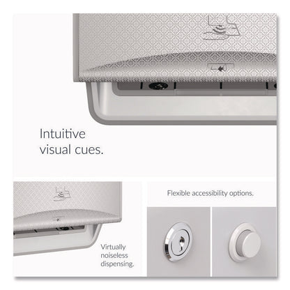 ICON Automatic Roll Towel Dispenser, 20.12 x 16.37 x 13.5, Silver Mosaic