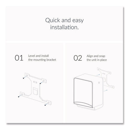 ICON Automatic Roll Towel Dispenser, 20.12 x 16.37 x 13.5, Silver Mosaic