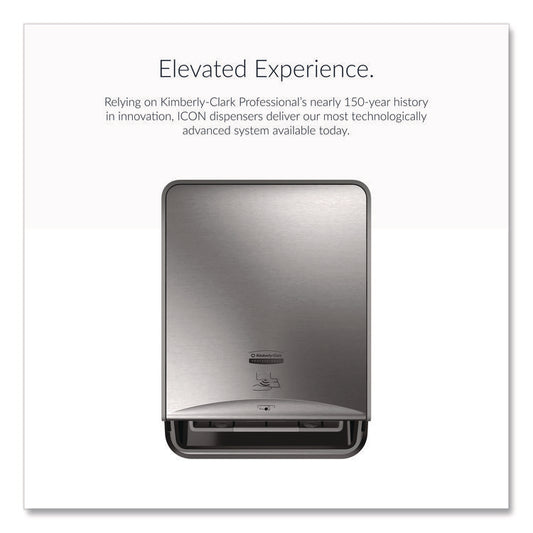 ICON Automatic Roll Towel Recessed Dispenser Housing, Narrow without Trim Panel, Stainless Steel