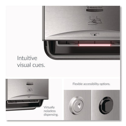 ICON Automatic Roll Towel Recessed Dispenser Housing, Narrow without Trim Panel, Stainless Steel