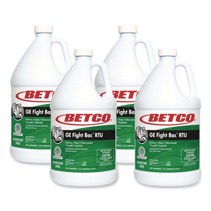 GE Fight Bac RTU Disinfectant, Fresh Scent, 1 gal Bottle, 4/Carton