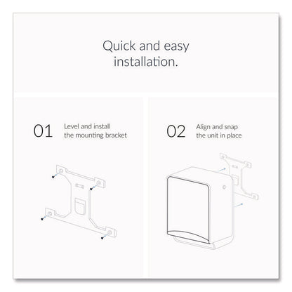 ICON Automatic Roll Towel Dispenser, 20.12 x 16.37 x 13.5, White Mosaic