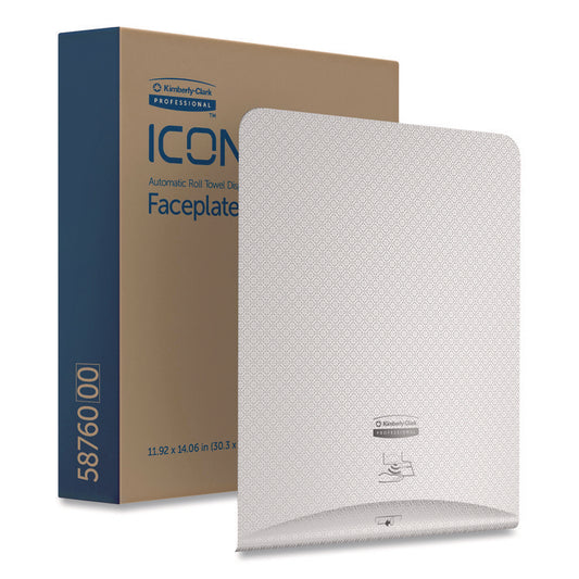 ICON Faceplate for Automatic Roll Towel Dispenser, 18.12 x 15.62 x 12.87, Silver Mosaic