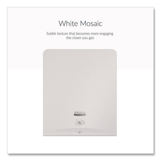 ICON Faceplate for Automatic Roll Towel Dispenser, 18.12 x 15.62 x 12.87, White Mosaic