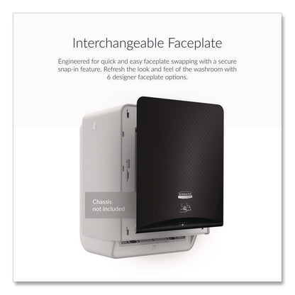 ICON Faceplate for Automatic Roll Towel Dispenser, 18.12 x 15.62 x 12.87, Black Mosaic