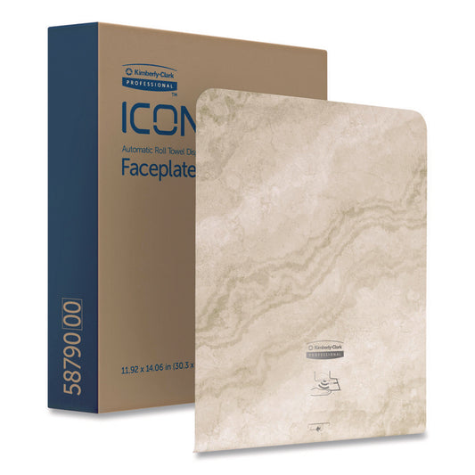 ICON Faceplate for Automatic Roll Towel Dispenser, 18.12 x 15.62 x 12.87, Warm Marble