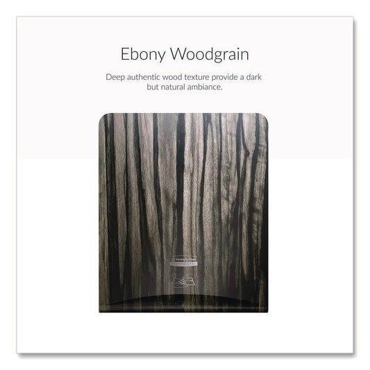 ICON Faceplate for Automatic Roll Towel Dispenser, 18.12 x 15.62 x 12.87, Ebony Woodgrain